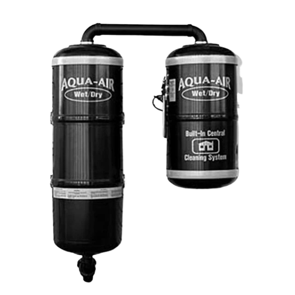 Aqua-Air dual-motor wet/dry central vacuum system